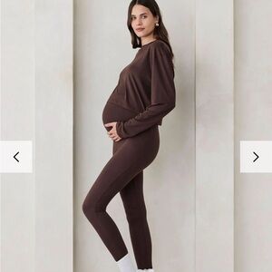Bumpsuit The Maternity Legging, Chocolate Brown, Size Medium
